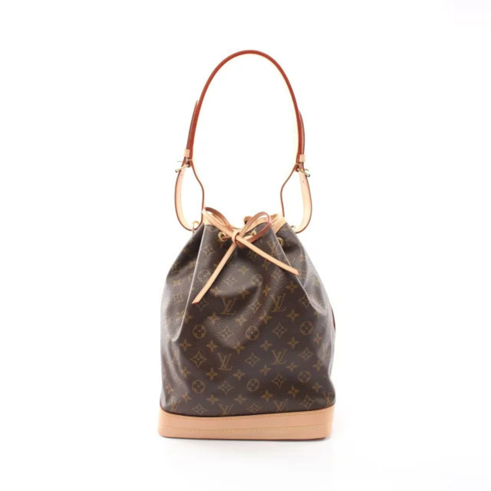 Louis Vuitton Noe Shoulder Bag Canvas Leather Monogram Brown